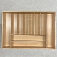 Custom Drawer Divider, Maple Silverware Organizer, 10 Spaces, DrawerSpace X1C6X1 Custom Made for your exact dimensions.